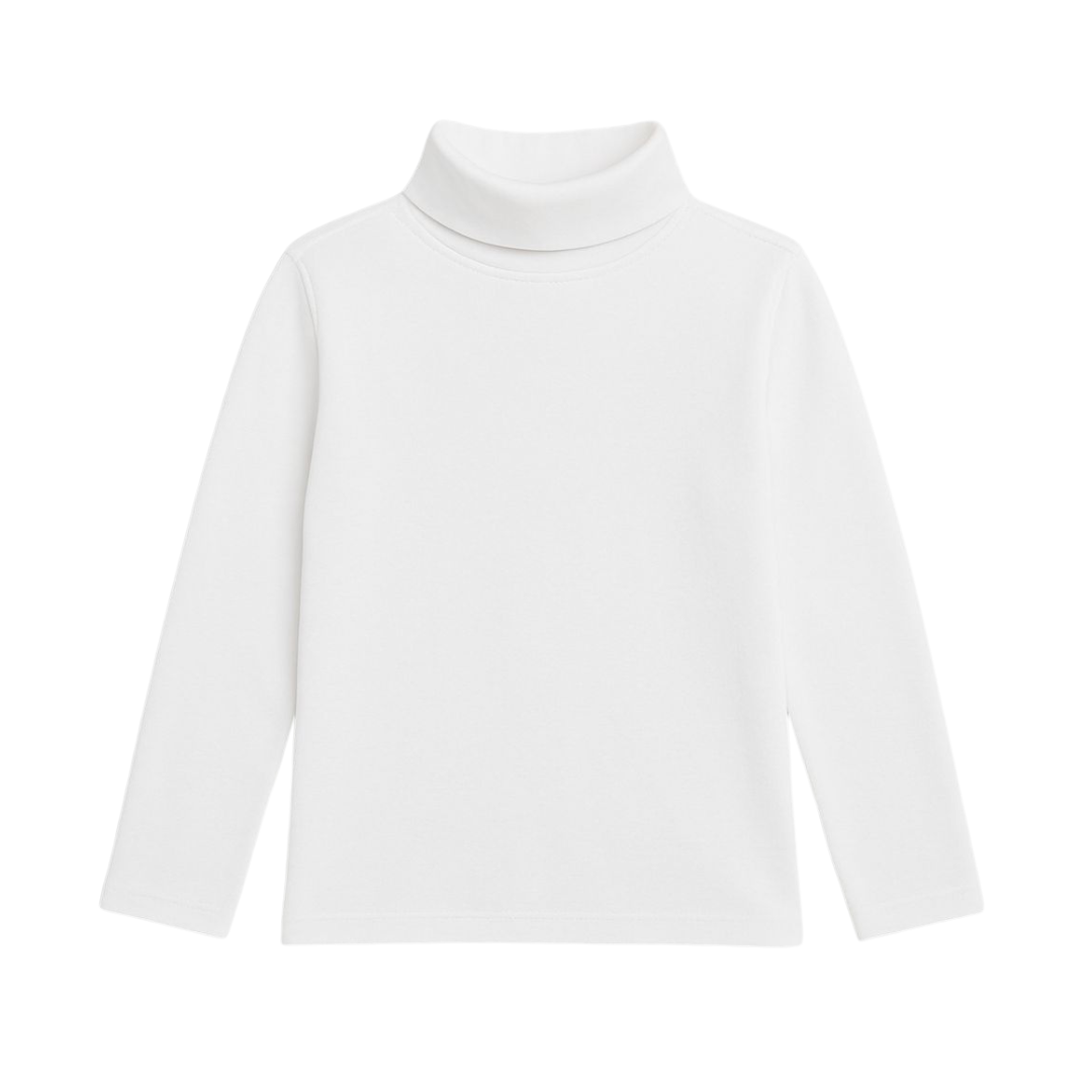 Image of WHITE HIGH NECK